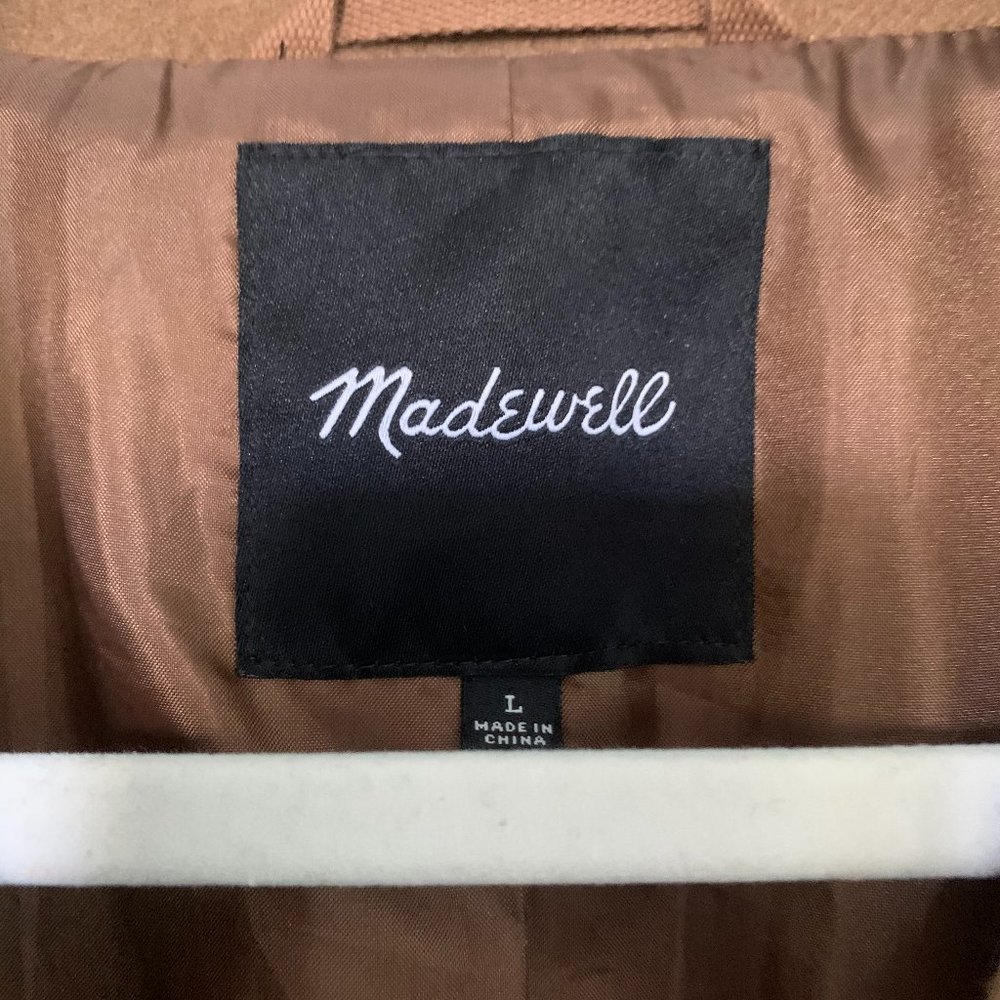 Madewell Hollis Coat in Size L (Brown/Tan) - Picture 4 of 5
